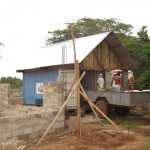 Storing cement in containers