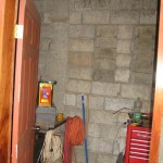 Storage room with tool boxes