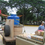 Strapping down supplies for transport