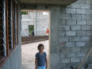 Looking into hangar