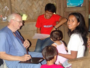 Dr. Mayor and Eric see patients in Cabar