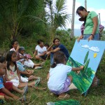 Michel and Tonya lead neighborhood children's program