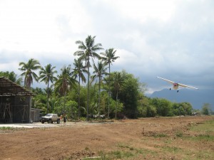 Testing the approach on the runway