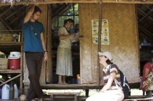 Brian and other nurses at Kamantian Clinic