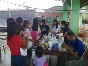 Dwayne and nurse volunteers helping with a recent medical mission we were asked to hold during evangelistice meetings in a nearby town