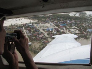 We did aerial surveys immediately after the storm to help speed the relief work