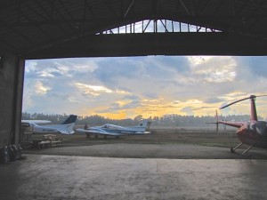 3 Aircraft at the Palawan hangar