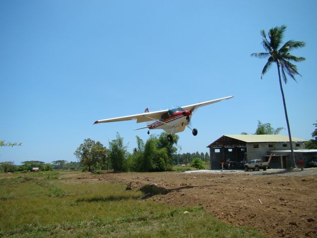 Testing the approach on the runway