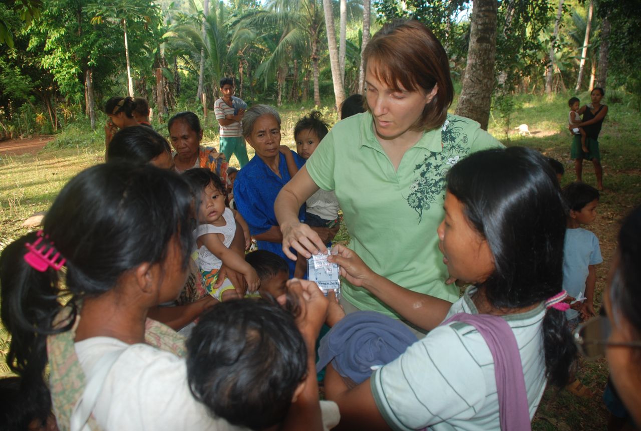 Health workers learn to give meds